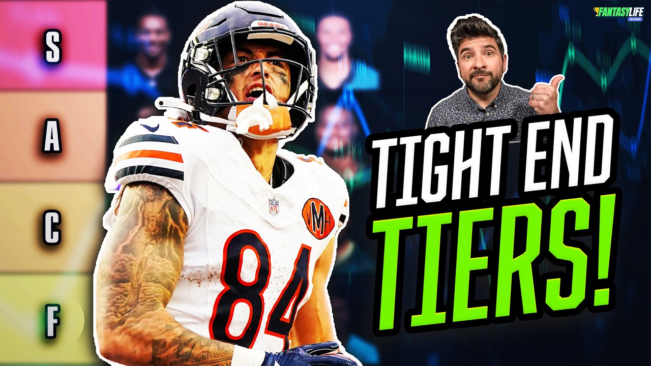 Tier Ranking Tight Ends for 2026 Fantasy Football (Tiers 1-7)